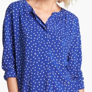 JUICY COUTURE Blue Heart Blouse